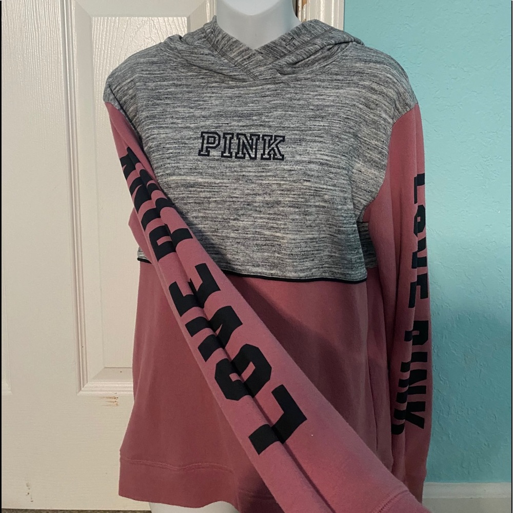 Pink Victoria’s Secret hoodie